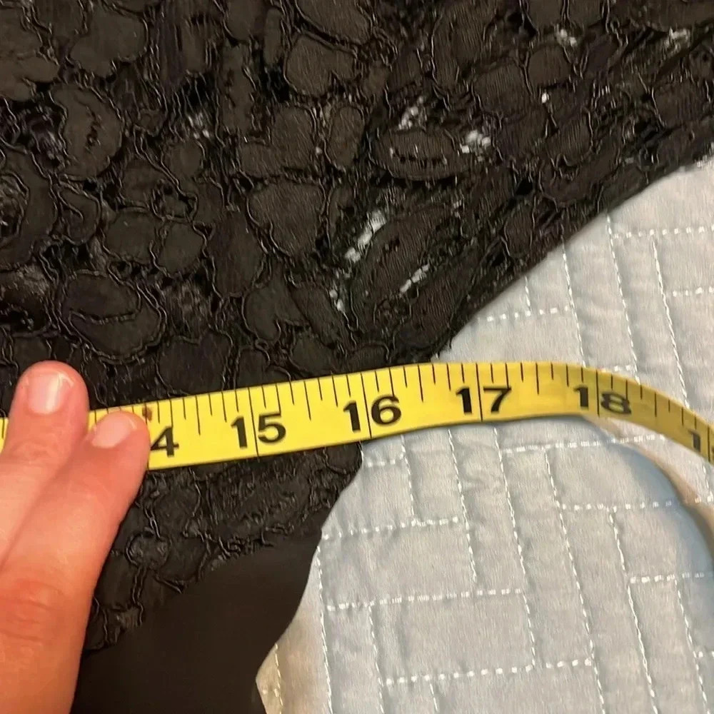 Ever Pretty Women’s Black Lace Side Ruched LBD - Picture 8 of 10
